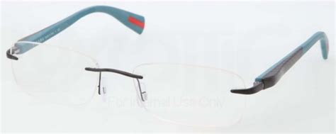 Prada Sport Eyeglasses PS 53DV 1BC1O1 Silver 53